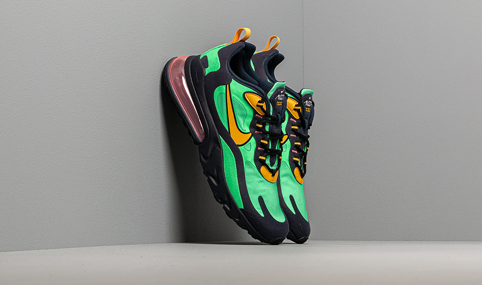 Nike Air Max 270 React Electro Green/ Yellow Ochre-Obsidian AO4971-300