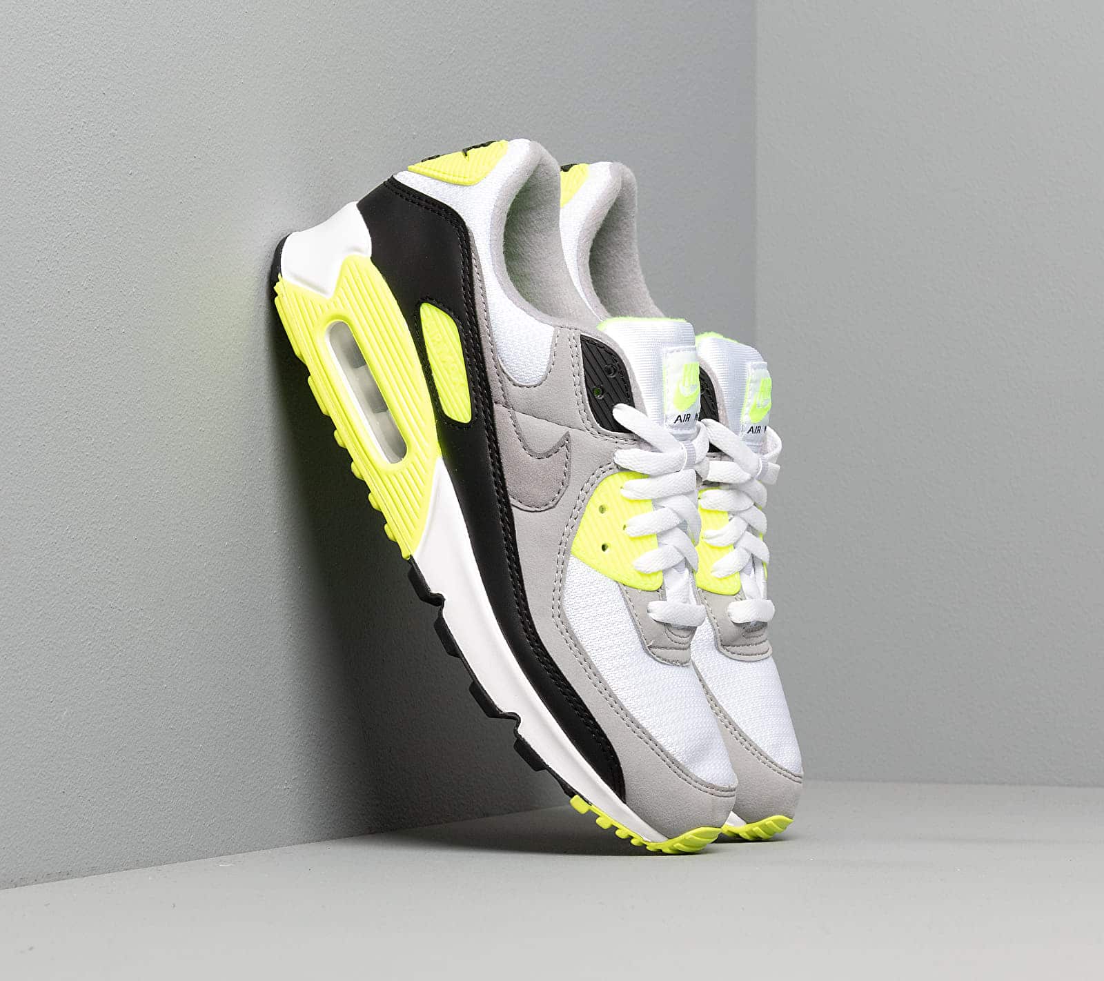 Nike Air Max 90 White/ Particle Grey-Volt-Black CD0881-103