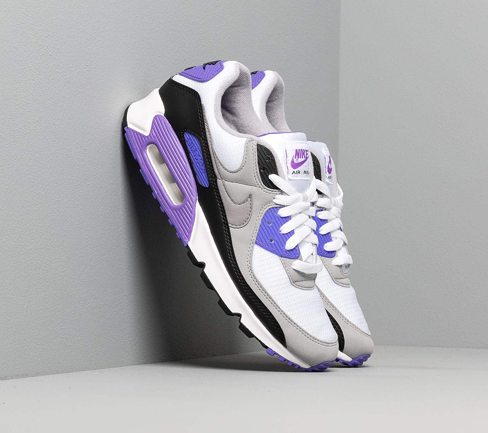 Nike Air Max 90 White/ Particle Grey-Hyper Grape-Black CD0881-104