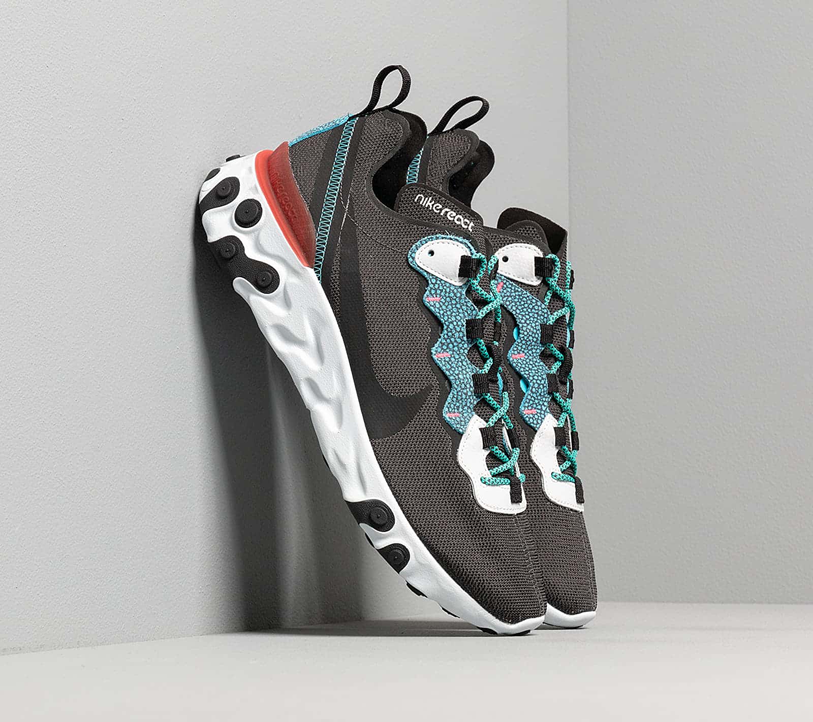 Nike React Element 55 Se Anthracite/ Blue Fury-Pure Platinum CD2153-001