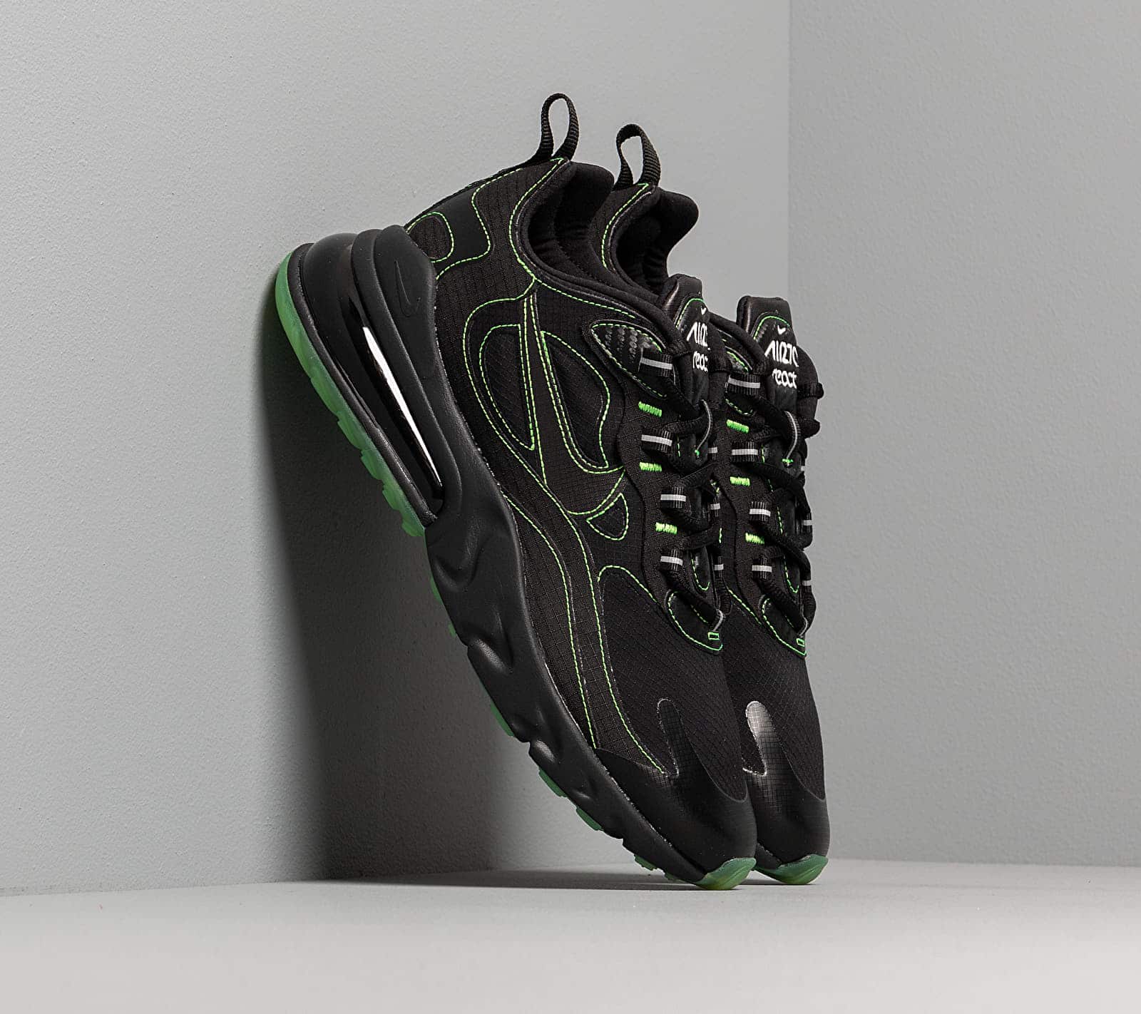 Nike Air Max 270 React Sp Black/ Black-Electric Green CQ6549-001