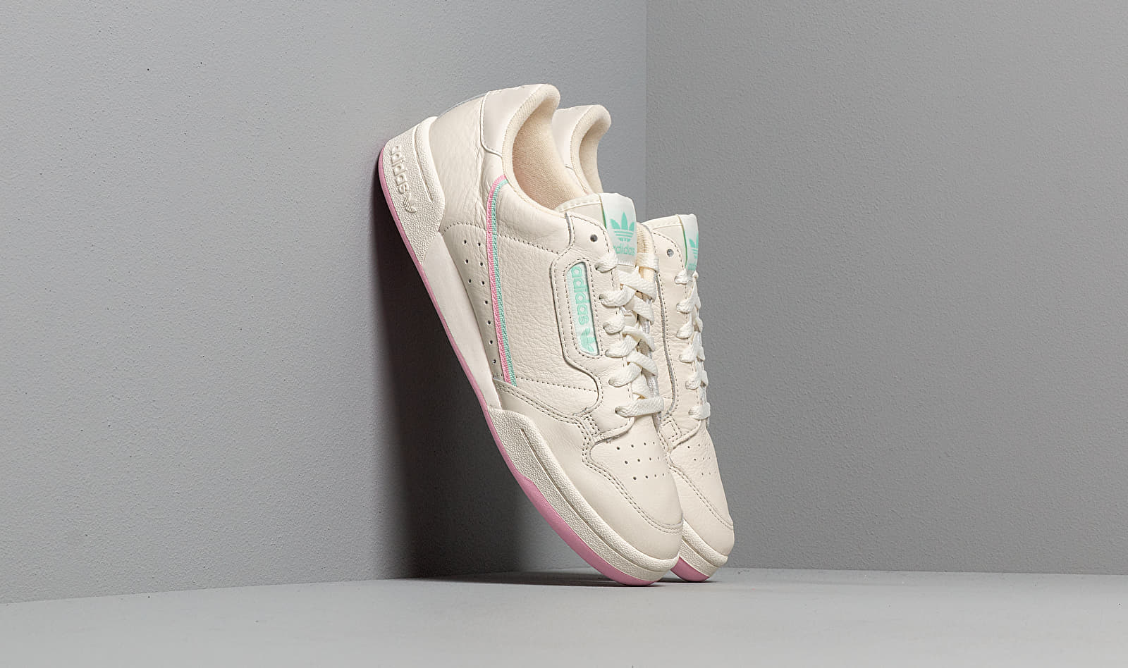 adidas Continental 80 Off White/ True Pink/ Clear Mint BD7645