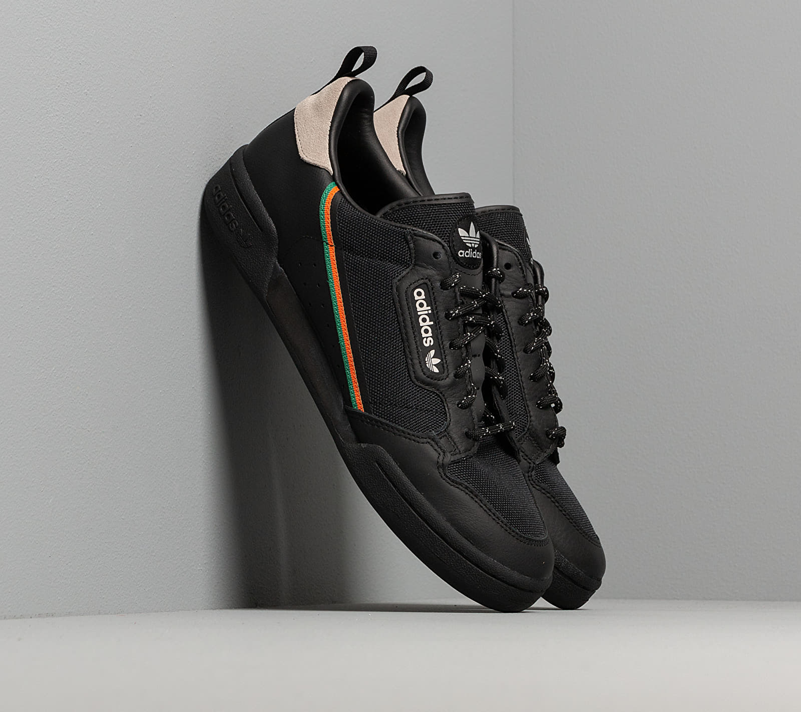 adidas Continental 80 Core Black/ Orange/ Sesame EE5597