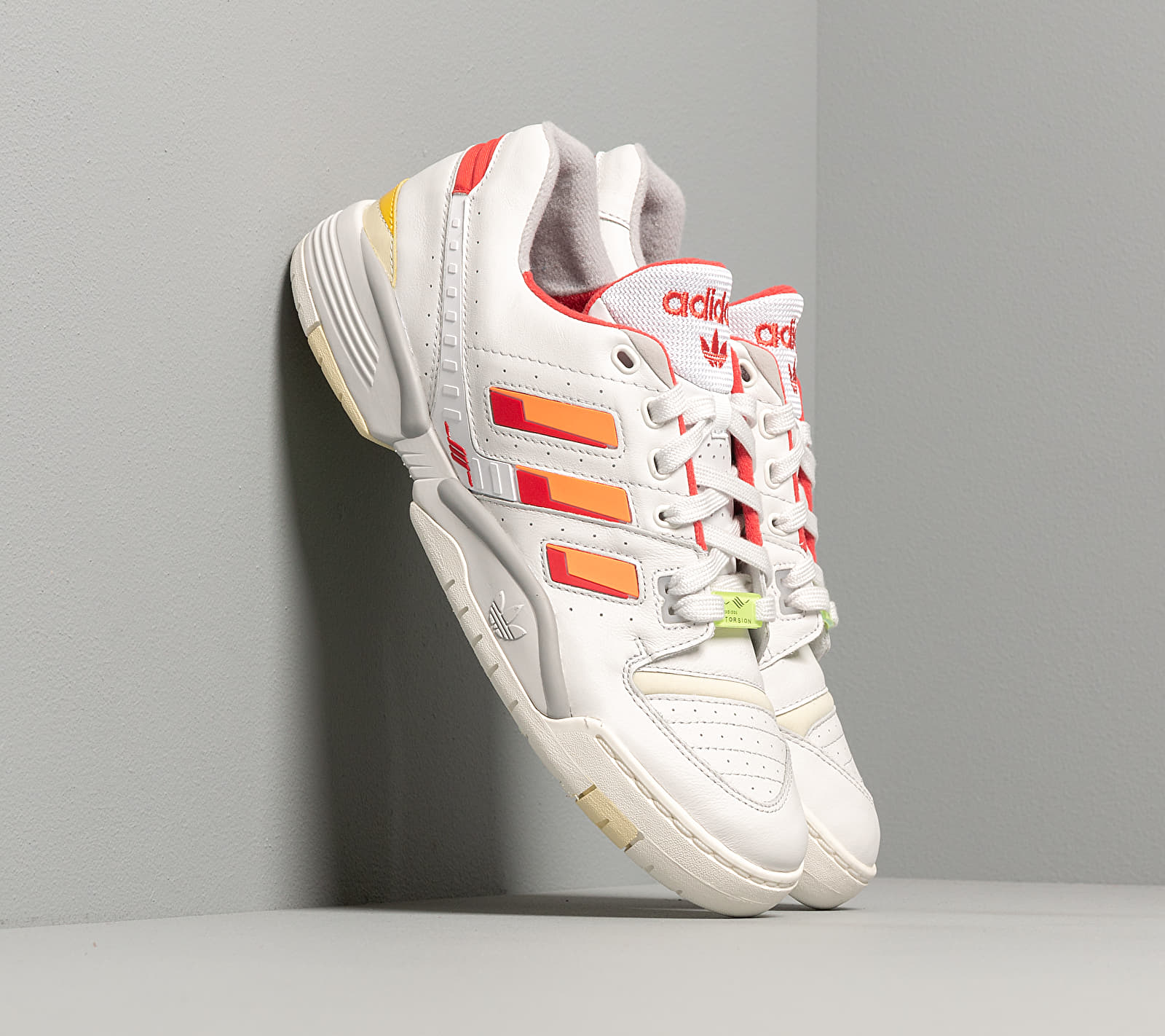 adidas Torsion Comp Crystal White/ Signature Coral/ Glow Red EF5973