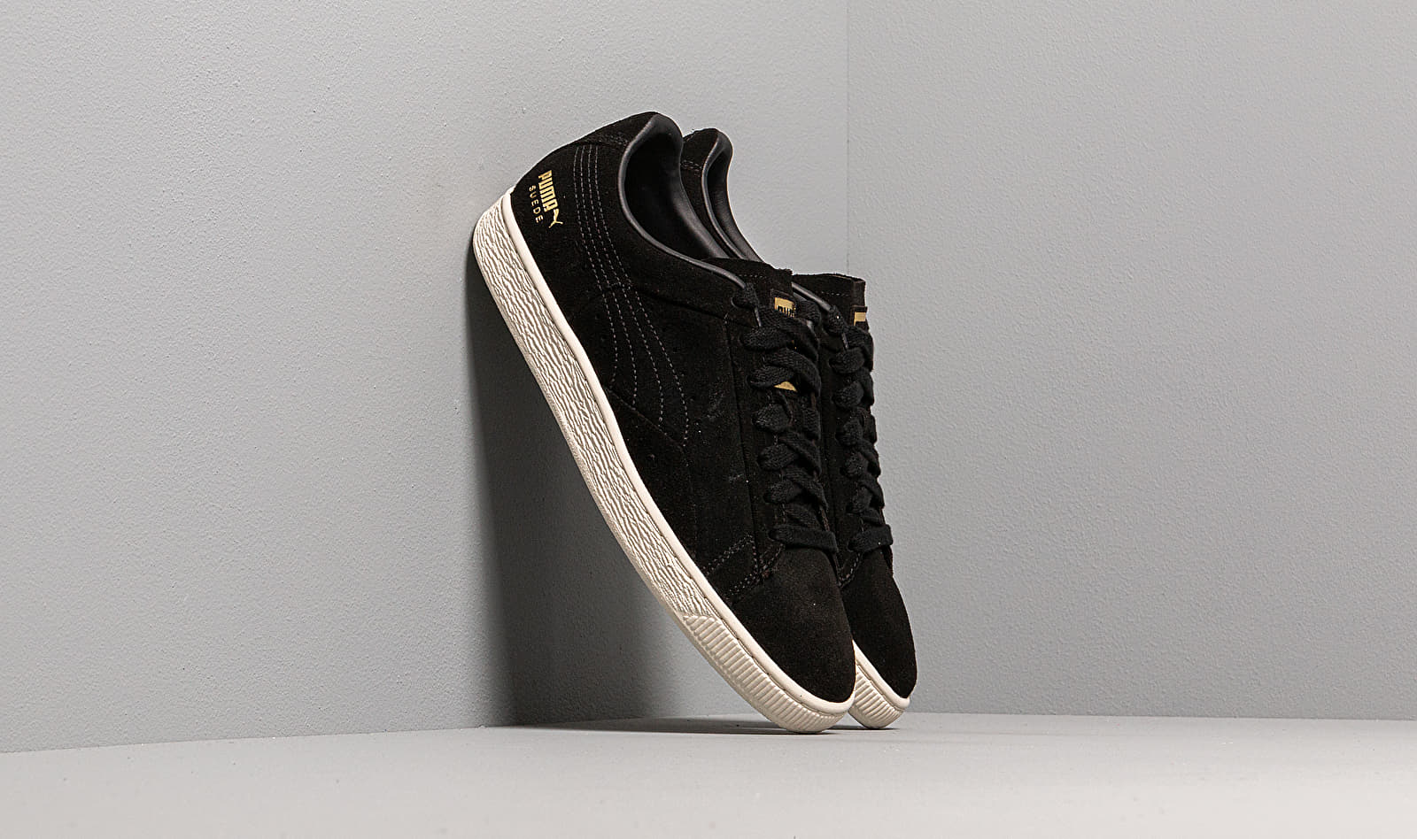 Puma Suede Notch Puma Black-Whisper White-Metallic Gold 37008202