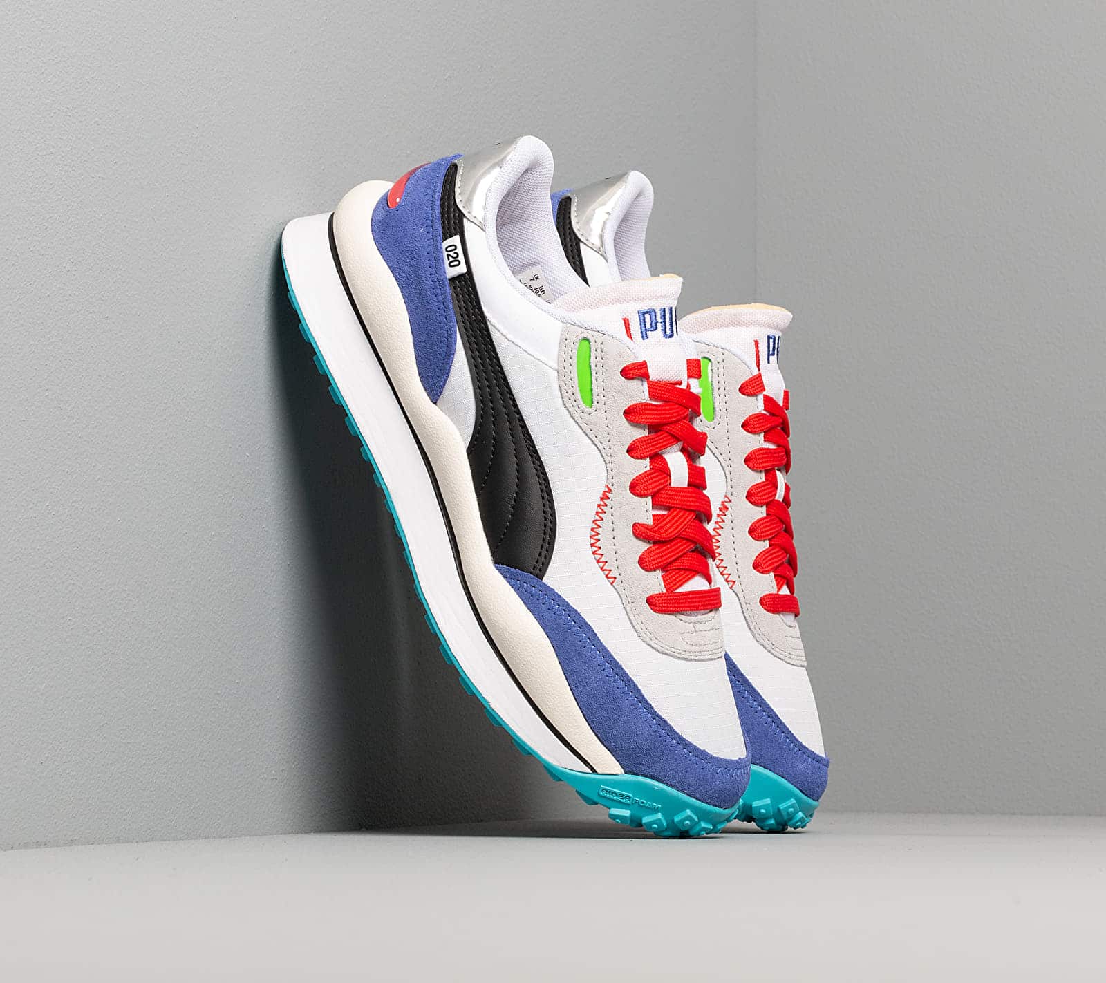 Puma Style Rider Ride On Puma White/ Dazz Blue/ High Rise 37283901