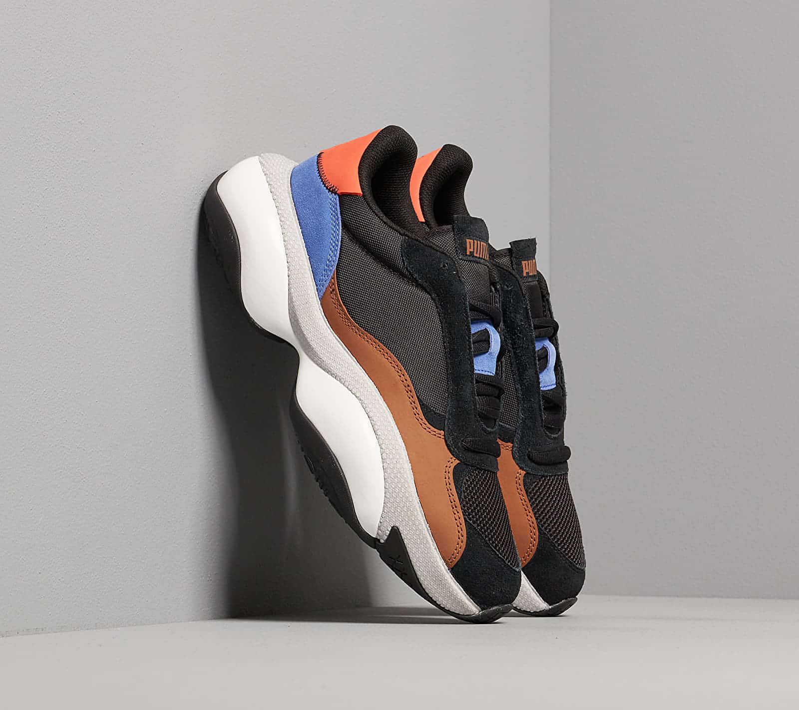 Puma Alteration Premium Leather Puma Black-Partridge 37159701