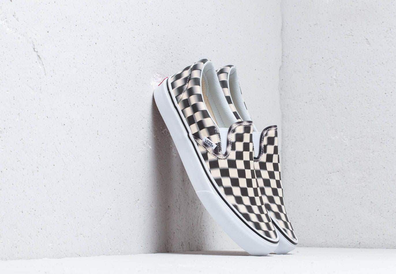 Vans Classic Slip-On (Blur Check) Black/ Classic VN0A38F7VJM1