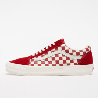 Vans OG Old Skool LX (Suede/ Canvas) Checkerboard Red/ White VN0A4P3XXEK1
