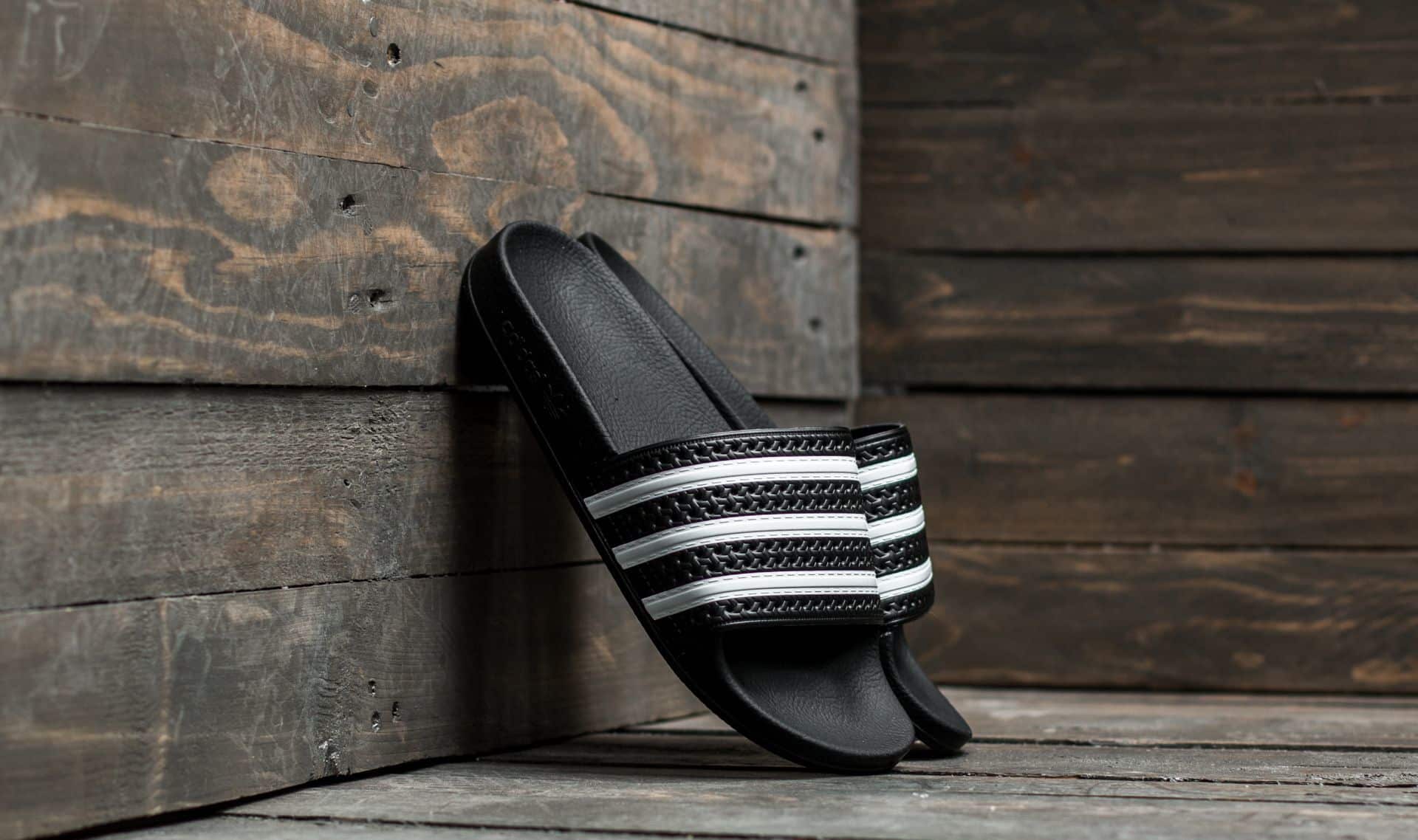 adidas Adilette Black/ White/ Black 280647