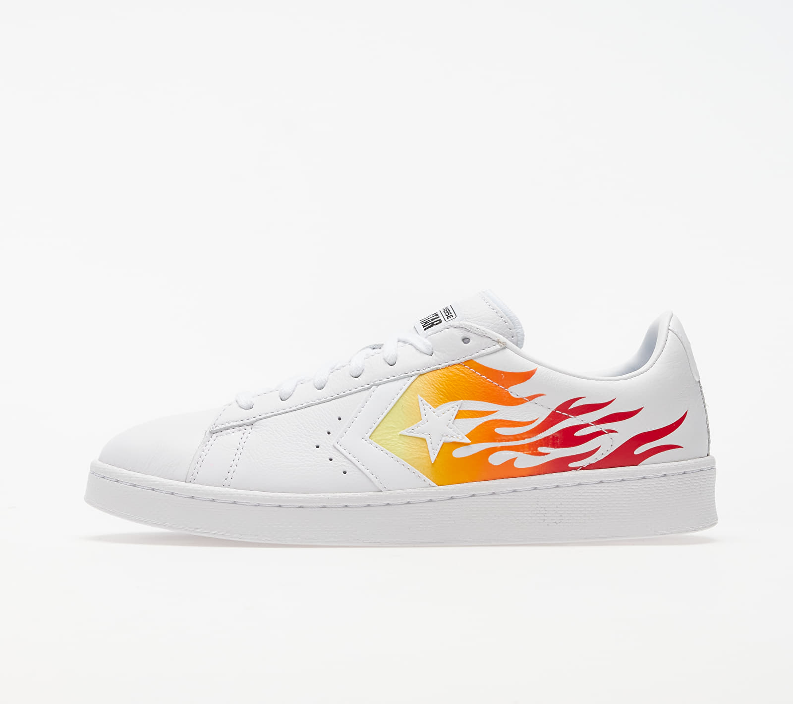 Converse Pro Leather OX White/ Bold Mandarin/ Enamel Red 167935C