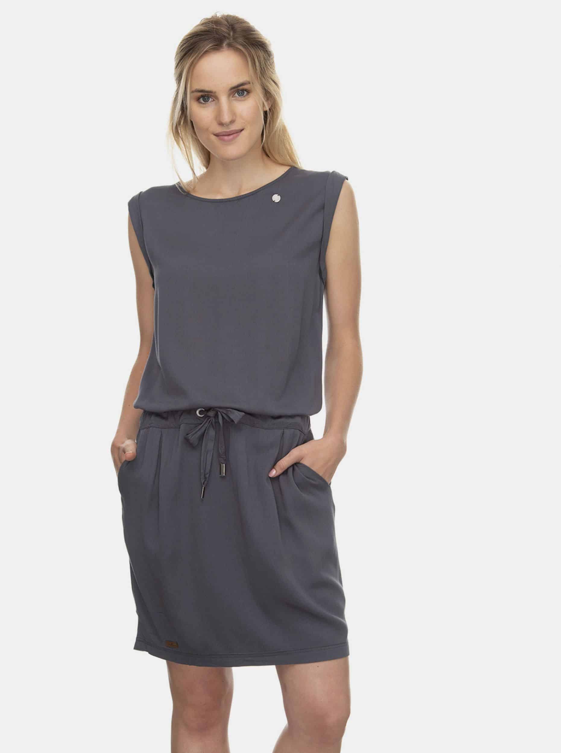 Ragwear tmavě šedé šaty Mascarpone