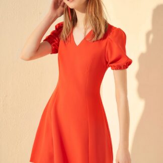 Trendyol červené letní šaty