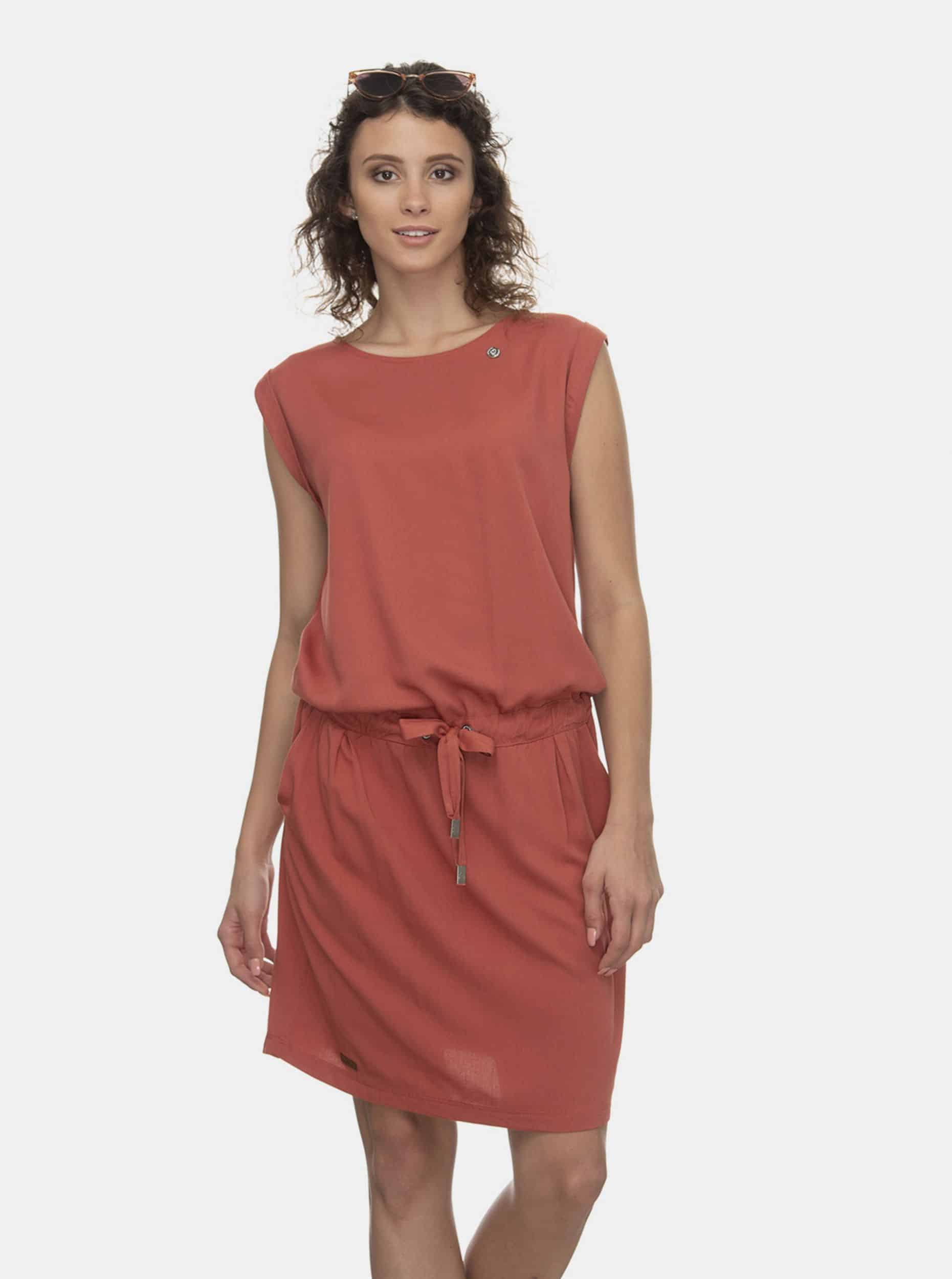 Ragwear oranžové volné šaty Mascarpone