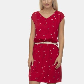 Ragwear červené šaty se vzory
