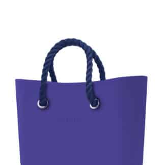 O bag kabelka Iris s tmavě modrými krátkými provazy