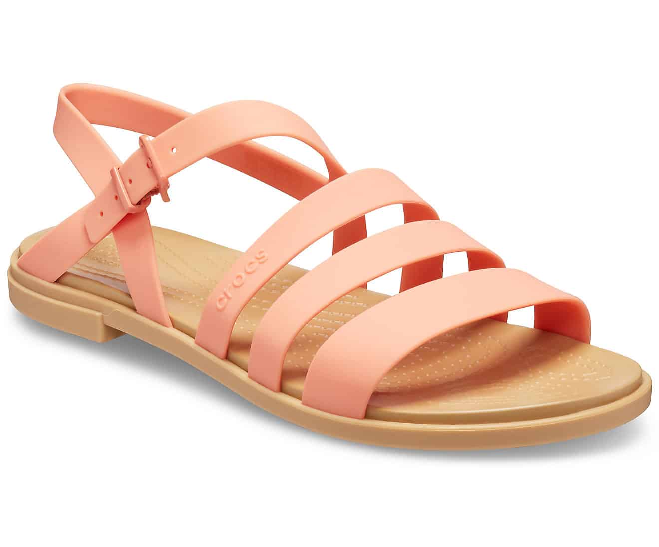 Crocs lososové páskové sandály Tulum Sandal