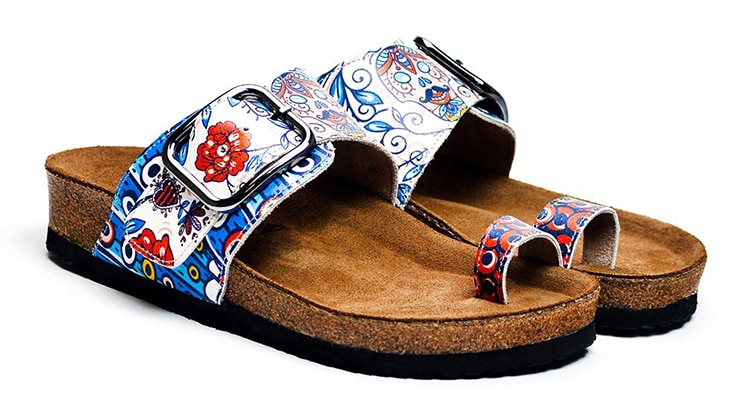 Calceo modré pantofle Thong Sandals Blue Dream