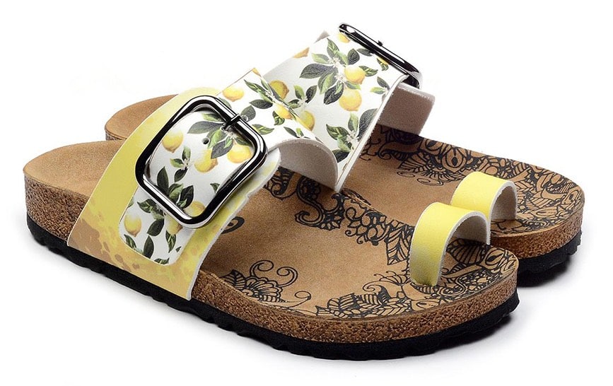 Calceo žluté sandály Thong Sandals Lemon
