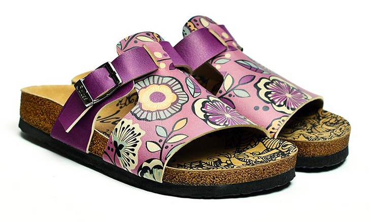 Calceo fialové pantofle Casual Slippers Purple