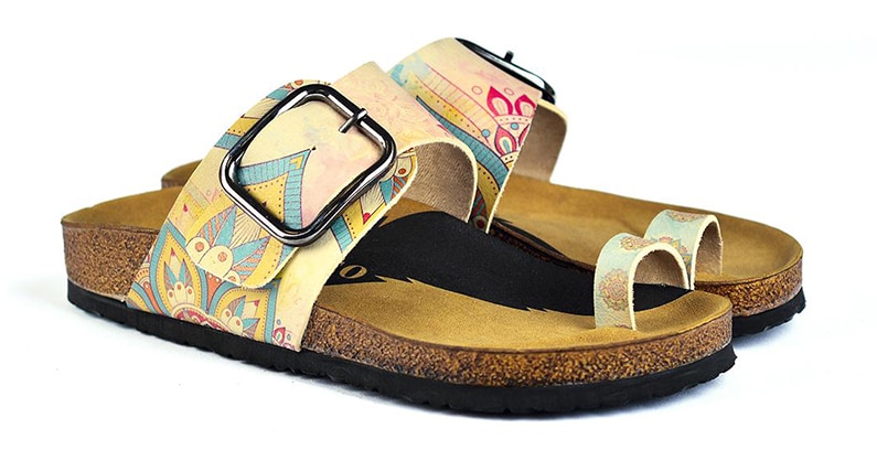 Calceo žluté pantofle Thong Sandals Mandala