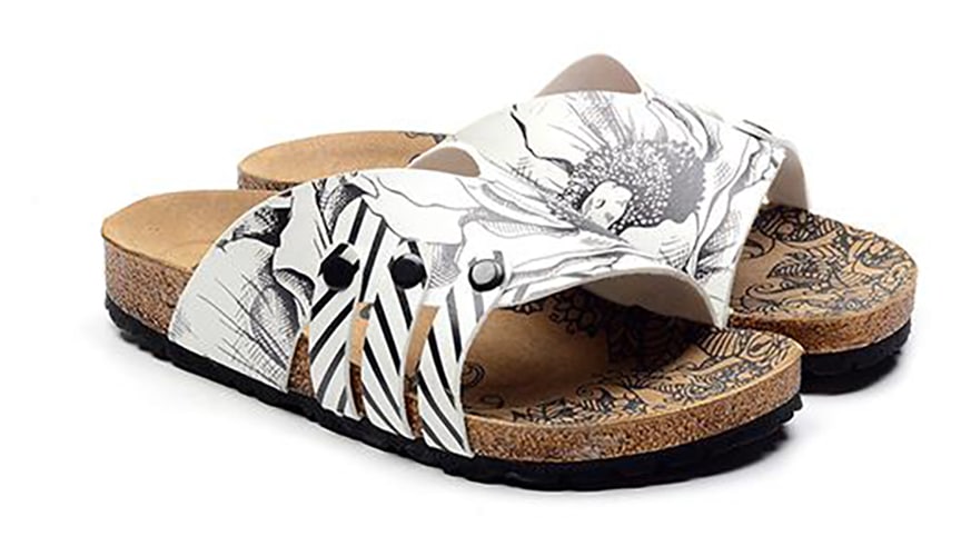 Calceo bílé pantofle Casual Slippers BW