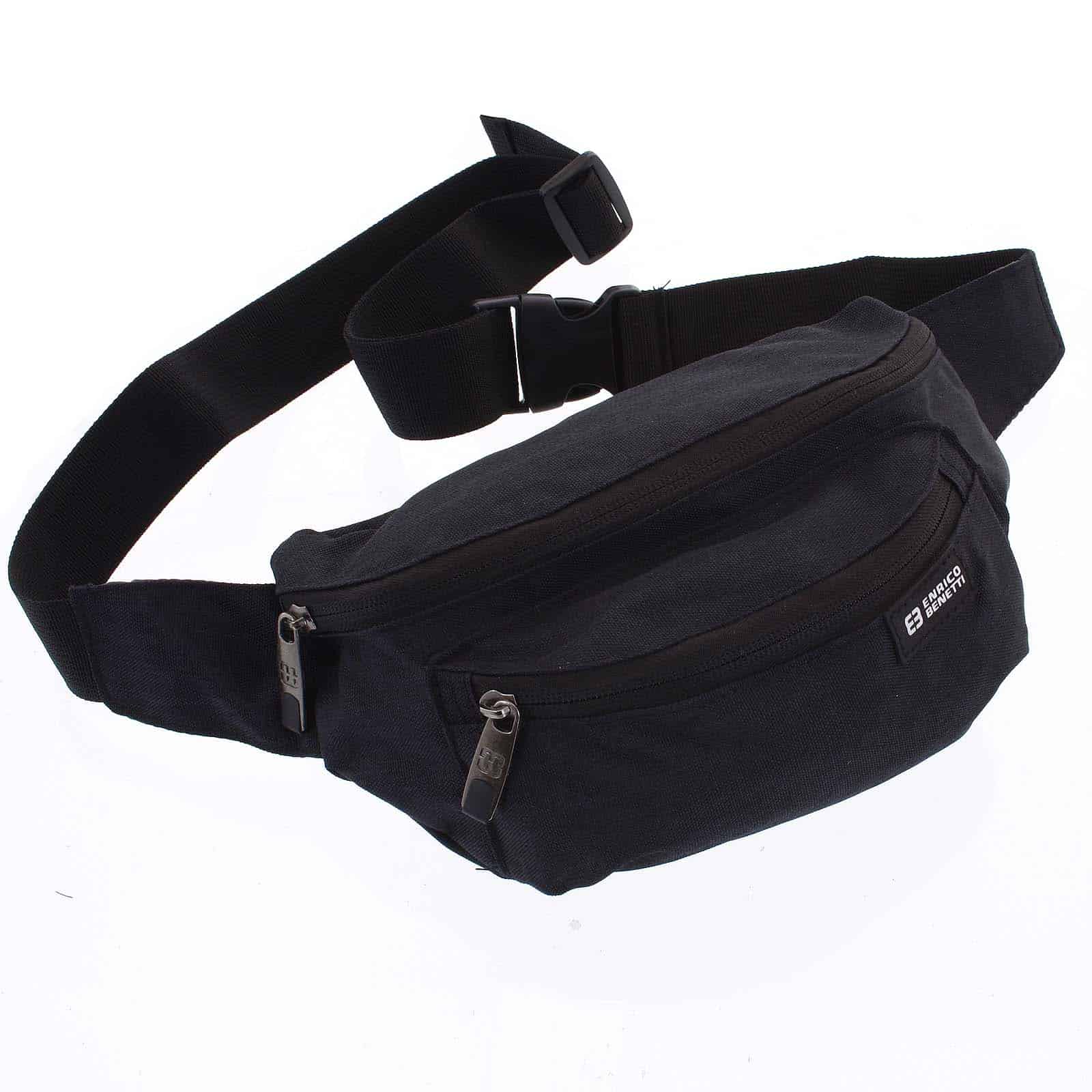 Černá ledvinka na doklady - Enrico Benetti Evans černá