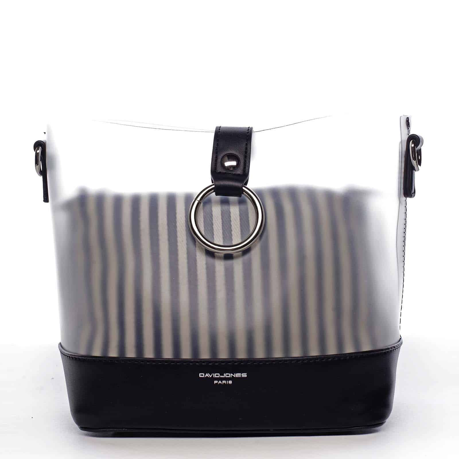 Originální dámská crossbody kabelka černá - David Jones Crazy černá