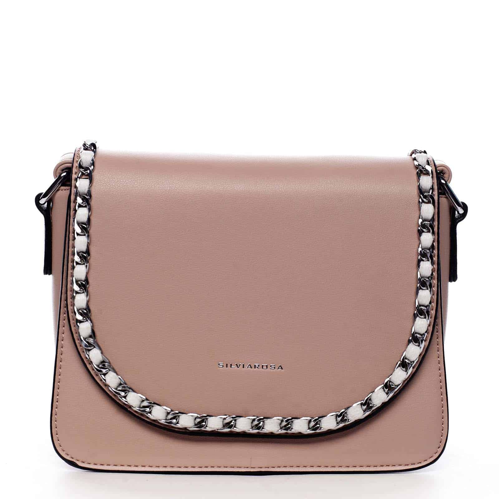 Dámská crossbody kabelka růžová - Silvia Rosa Timqa růžová