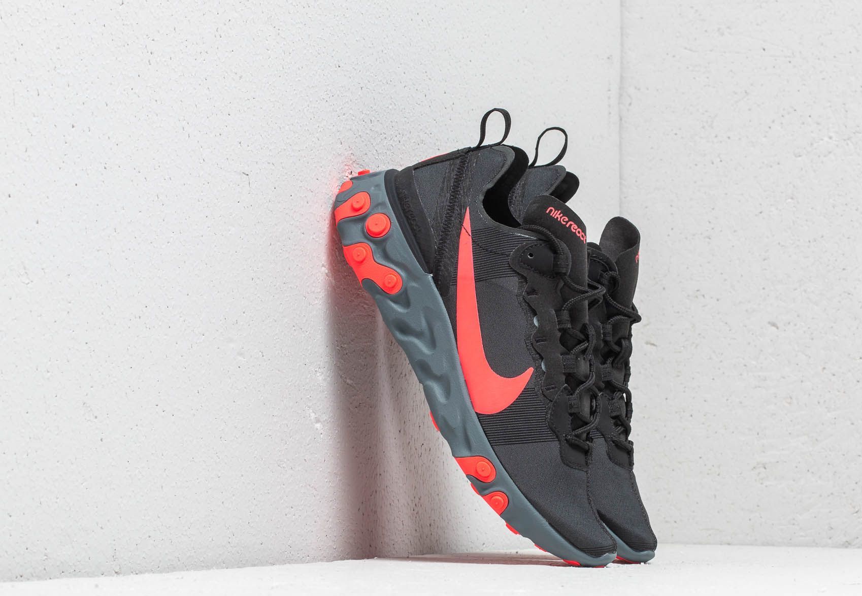 Nike W React Element 55 Black/ Solar Red-Cool Grey BQ2728-002