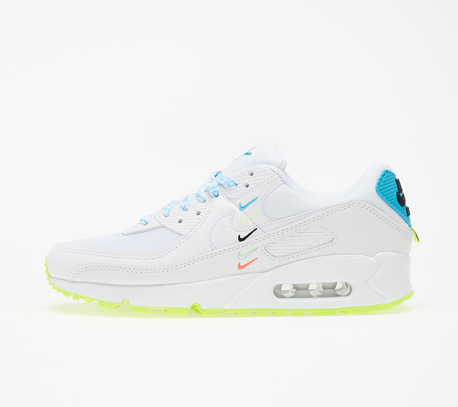 Nike W Air Max 90 Ww White/ White-Blue Fury-Volt CK7069-100