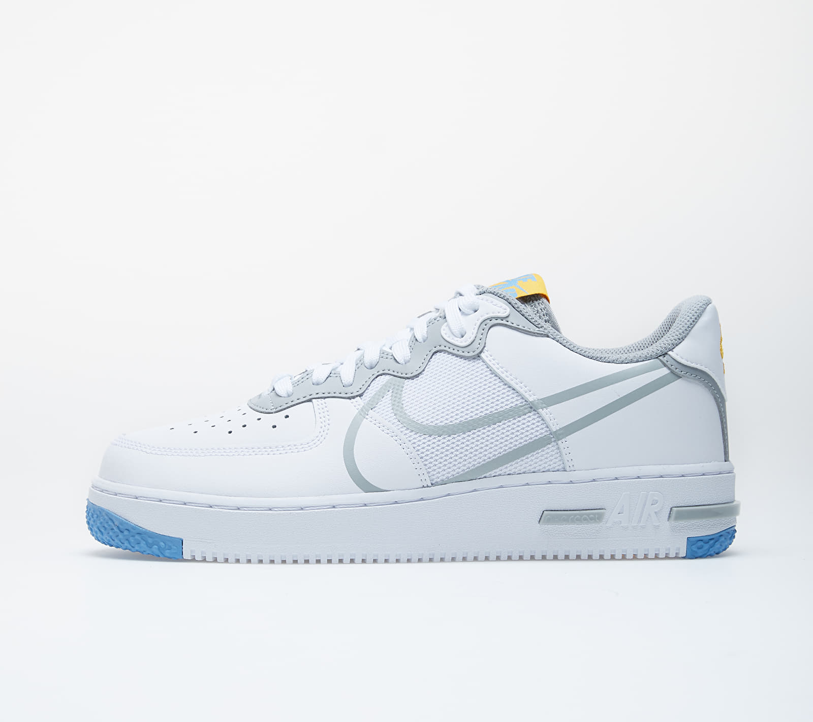 Nike Air Force 1 React White/ Lt Smoke Grey-University Gold CT1020-100