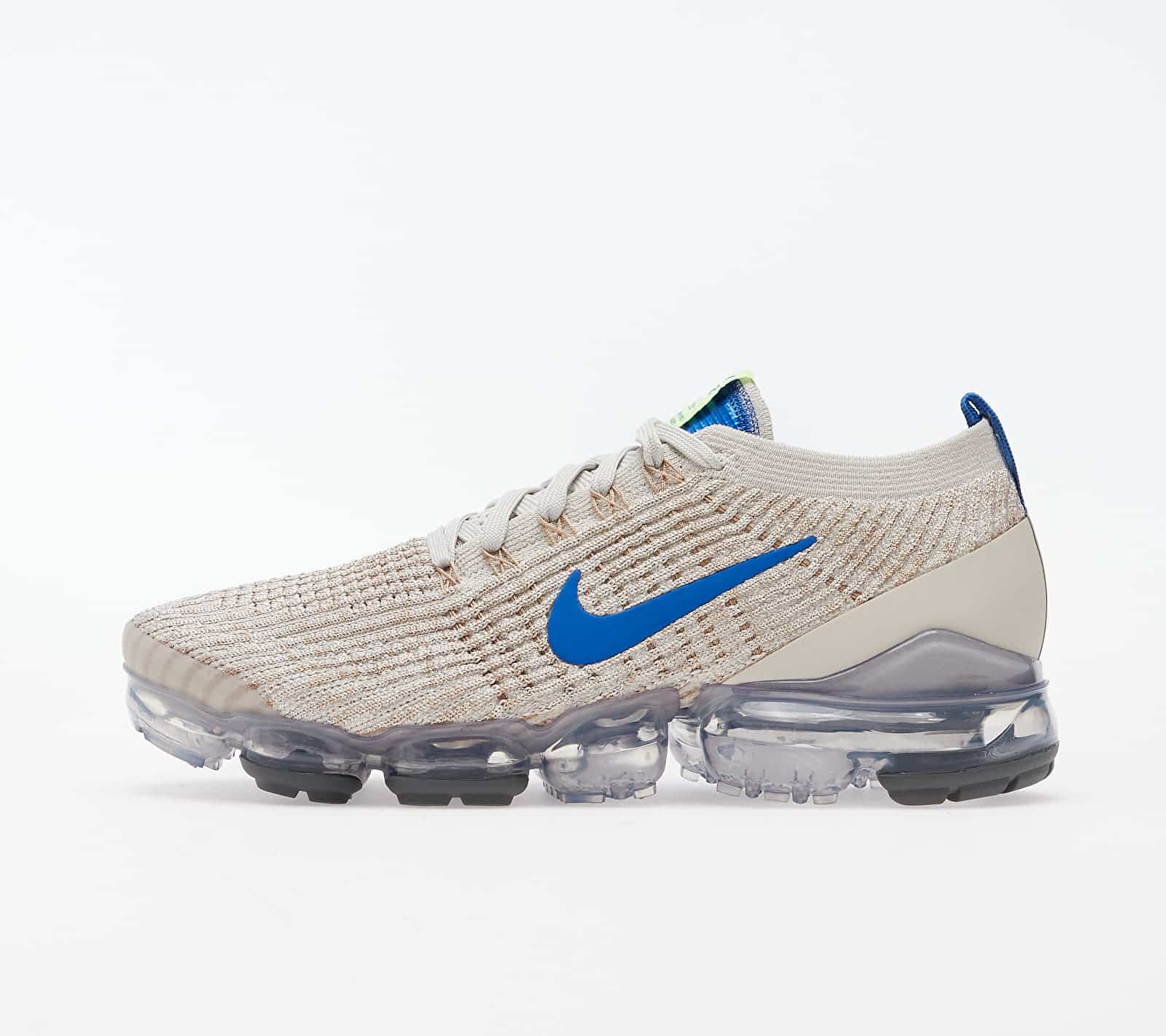 Nike Air Vapormax Flyknit 3 Light Bone/ Game Royal-Khaki-String CT1270-002 Nike Air Vapormax Flyknit 3 Light Bone/ Game Royal-Khaki-String CT1270-002