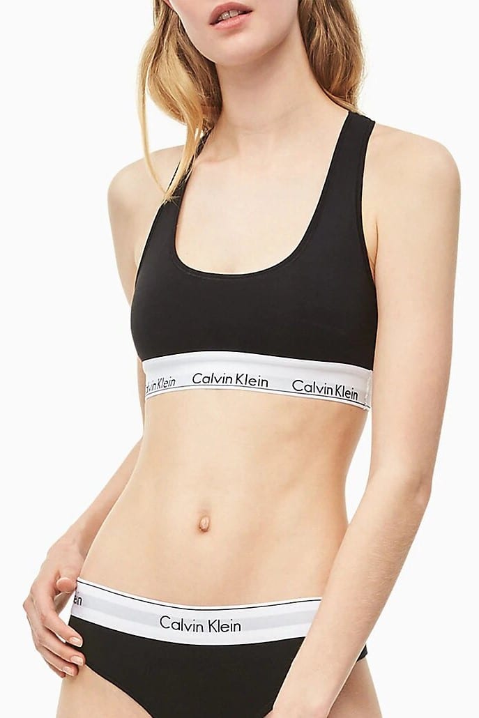 Calvin Klein černá sportovní podprsenka Bralette