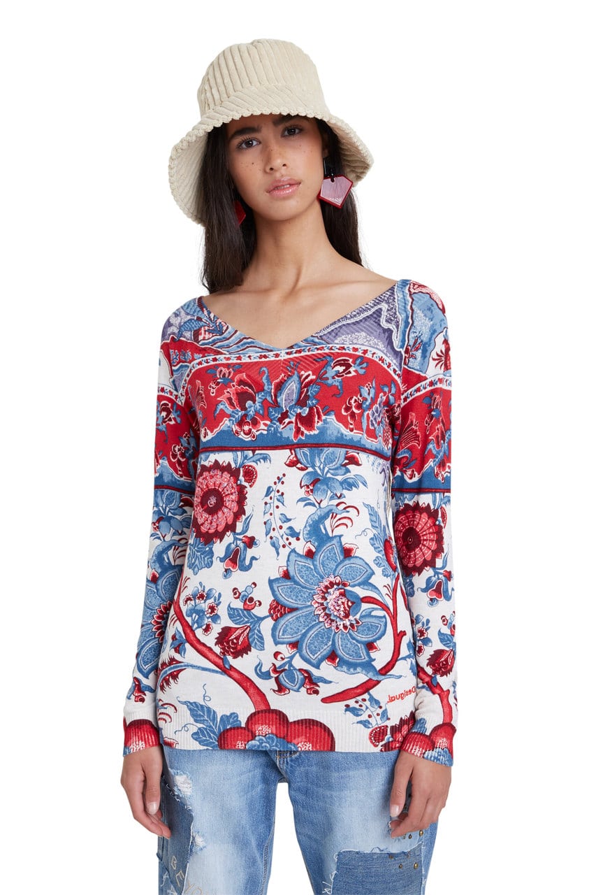 Desigual barevný svetr Jers Barrie