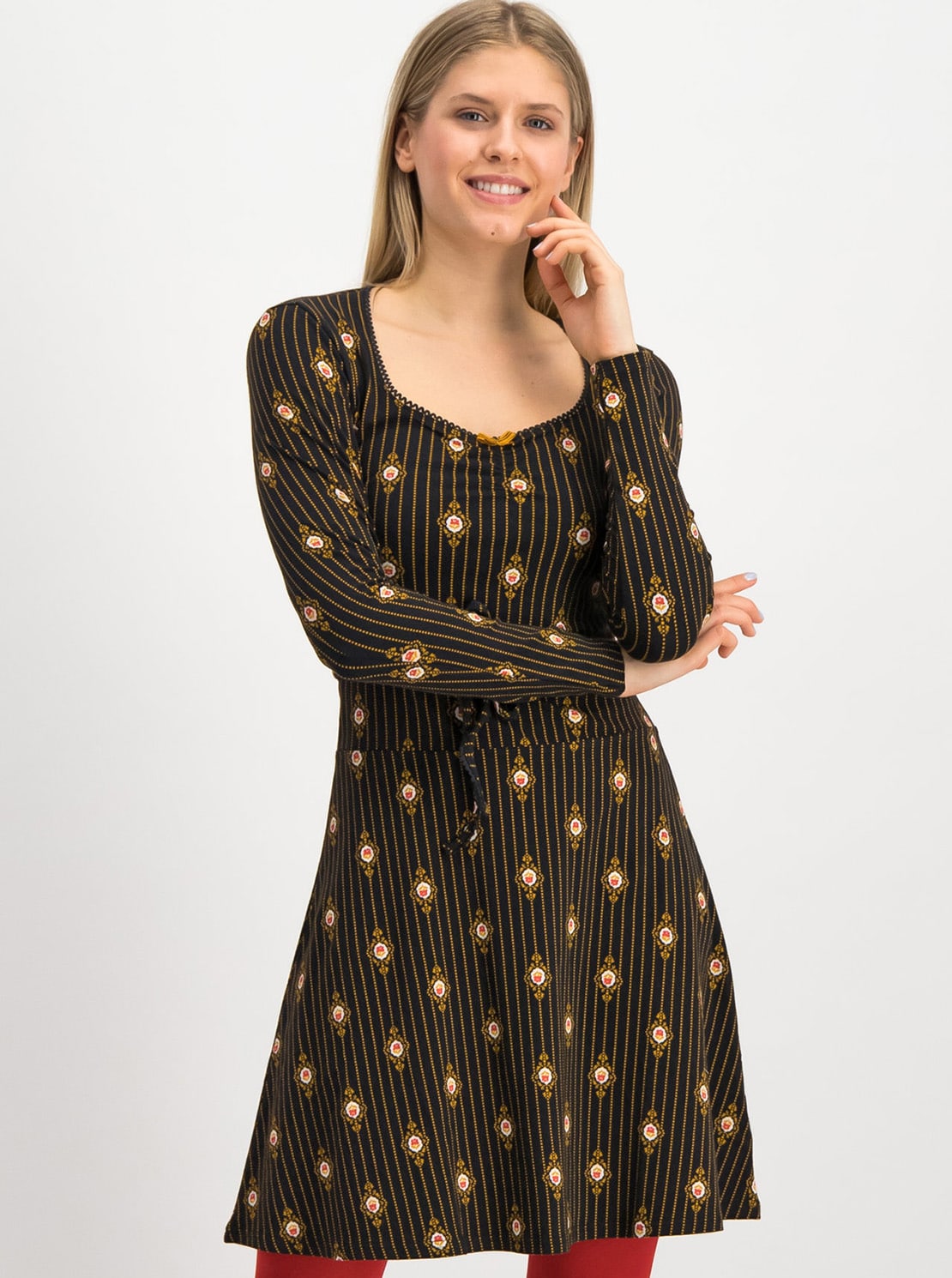 Blutsgeschwister černé šaty Happy Folks Joy