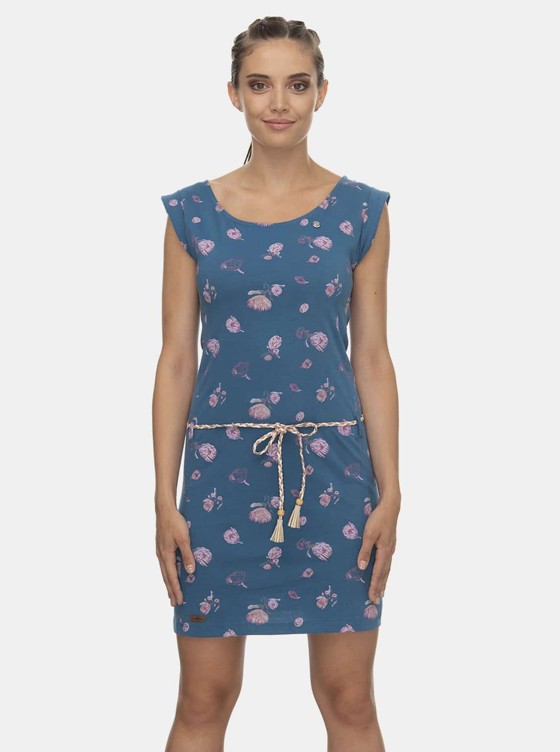 Ragwear modré šaty Tamy Flowers