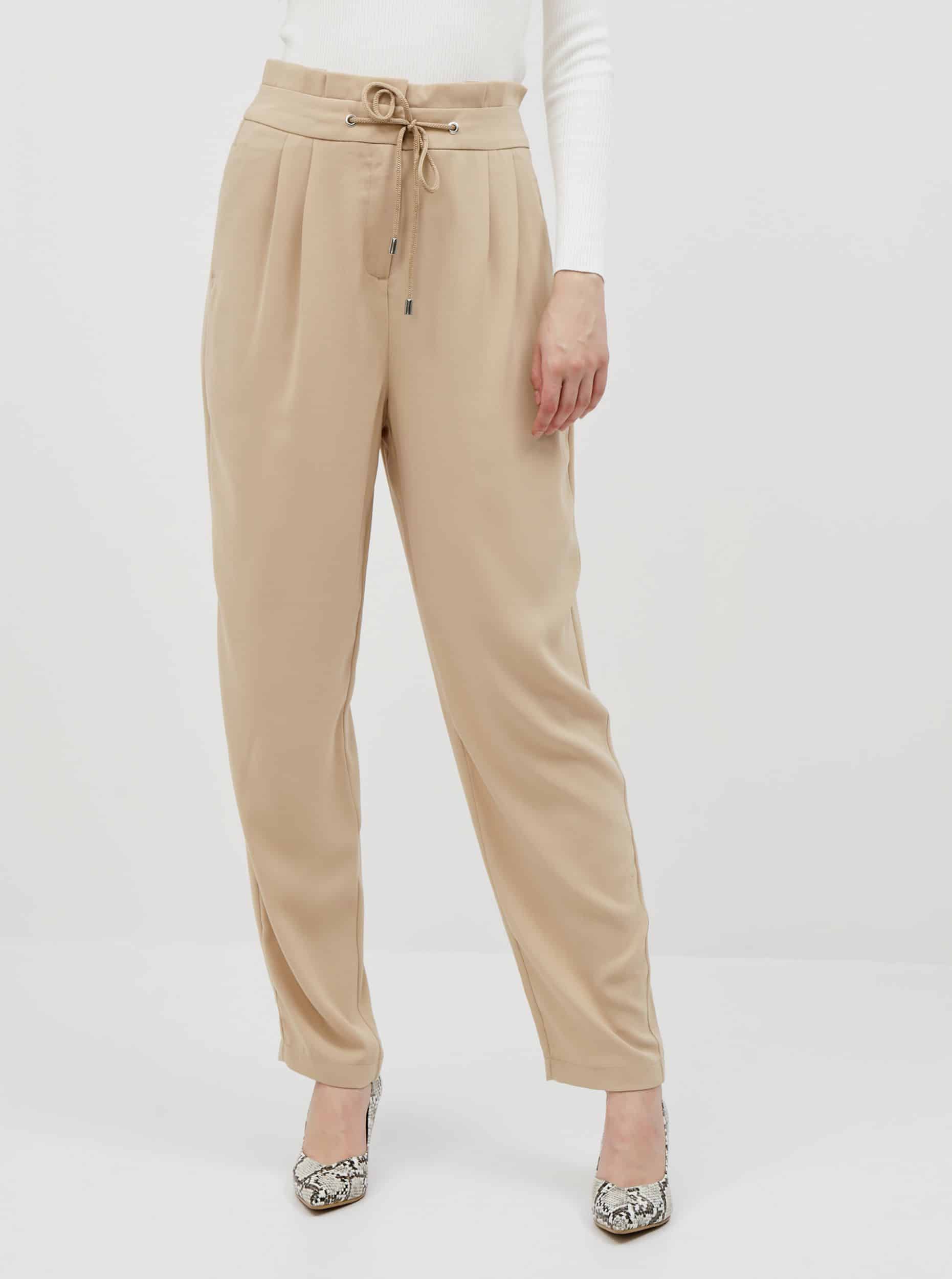 Vero Moda béžové kalhoty Jenni