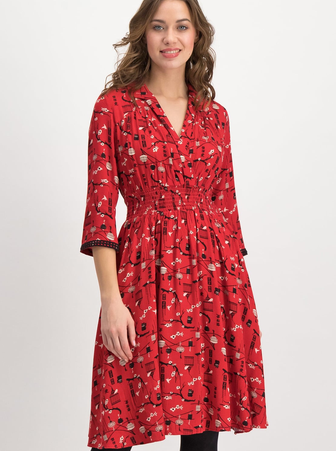 Blutsgeschwister červené šaty Crowned Heart