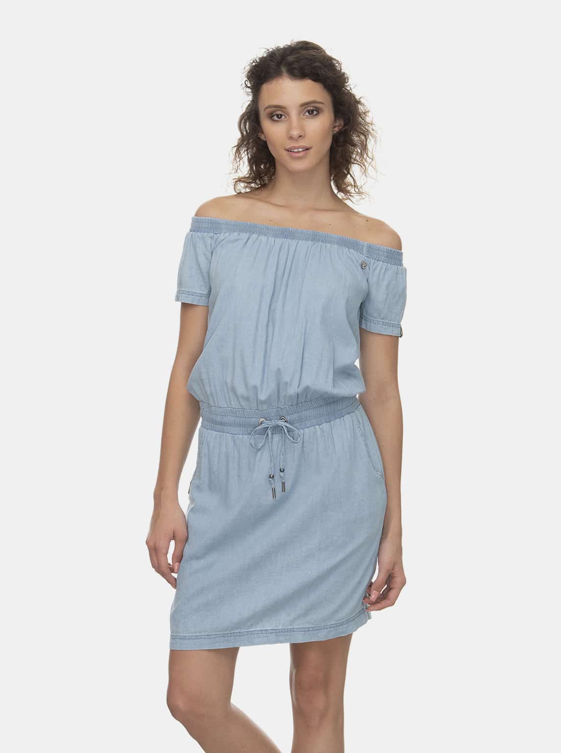 Ragwear světle modré šaty Everly Denim