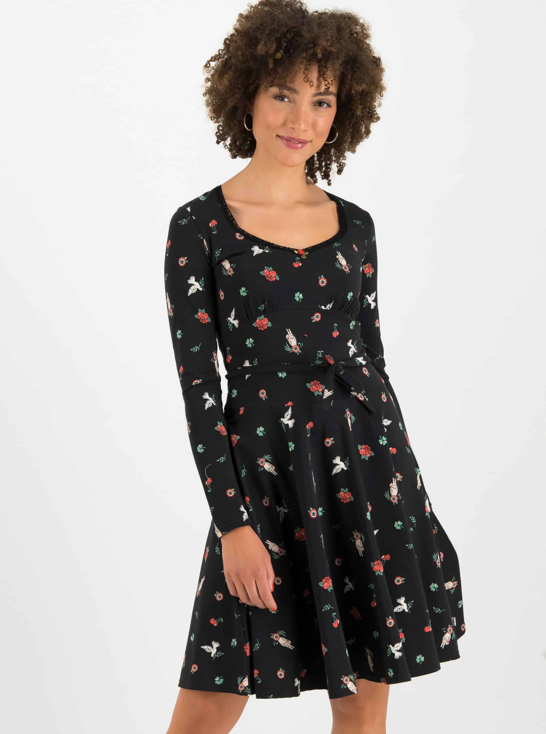 Blutsgeschwister černé šaty Ode To The Woods