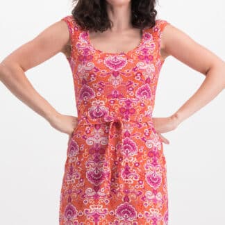 Blutsgeschwister oranžové šaty Rumina