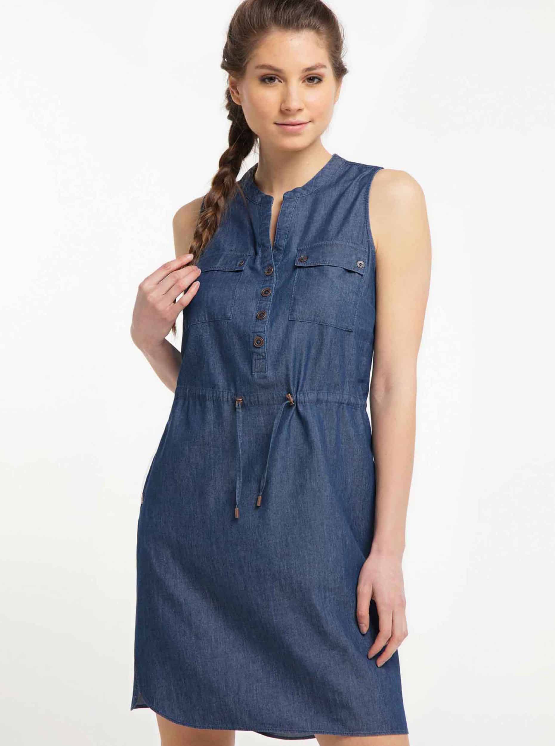 Ragwear modré šaty Roisin Denim