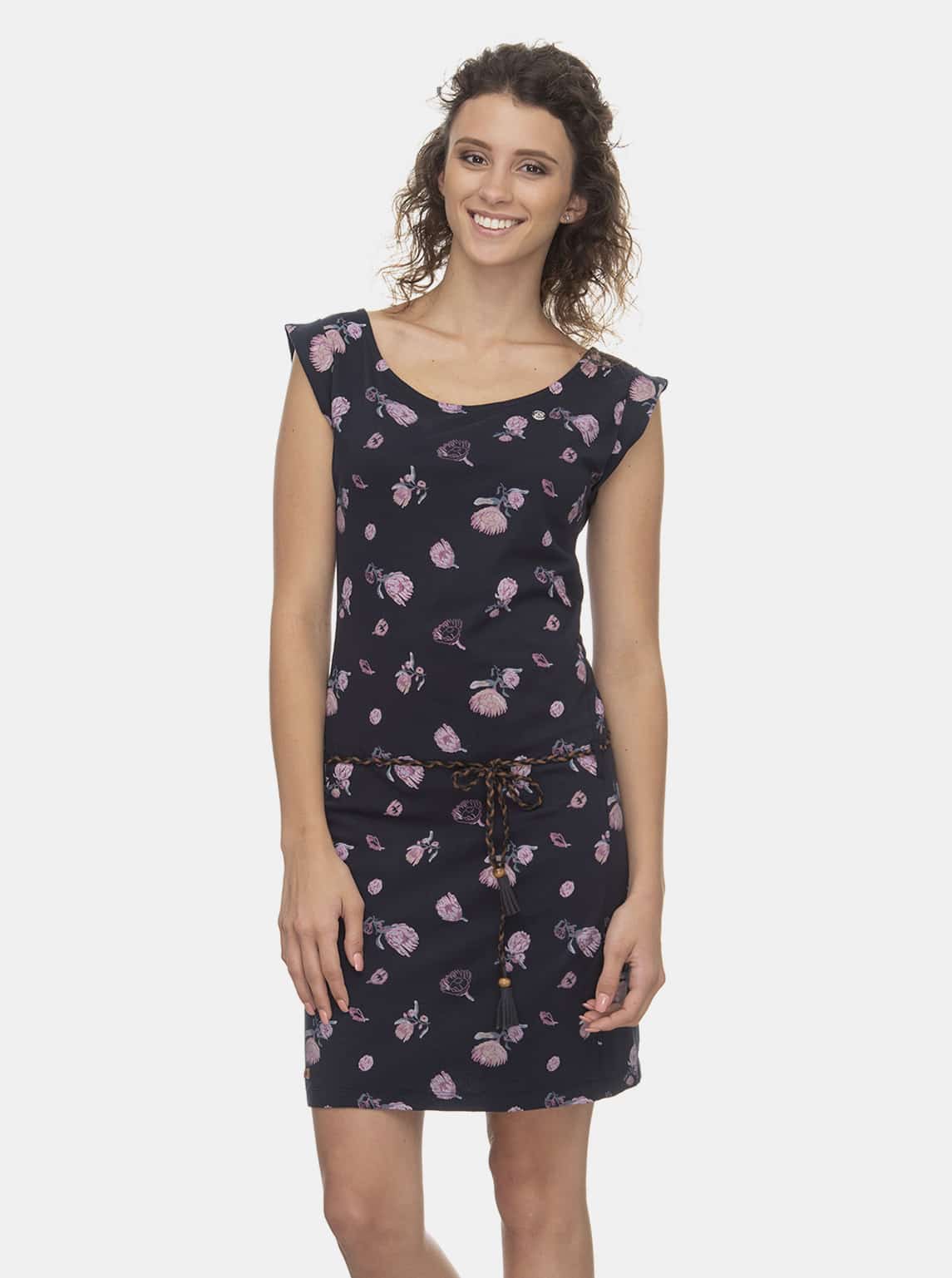 Ragwear modré šaty Tamy Flowers