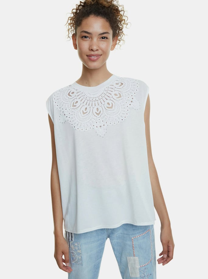 Desigual bílé tričko Budapest