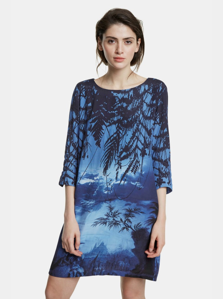 Desigual modré šaty Bruna