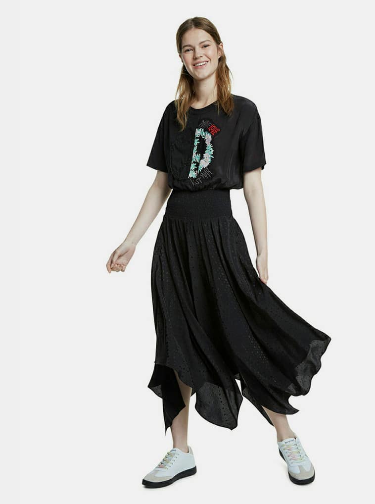 Desigual černé midi šaty Noosa