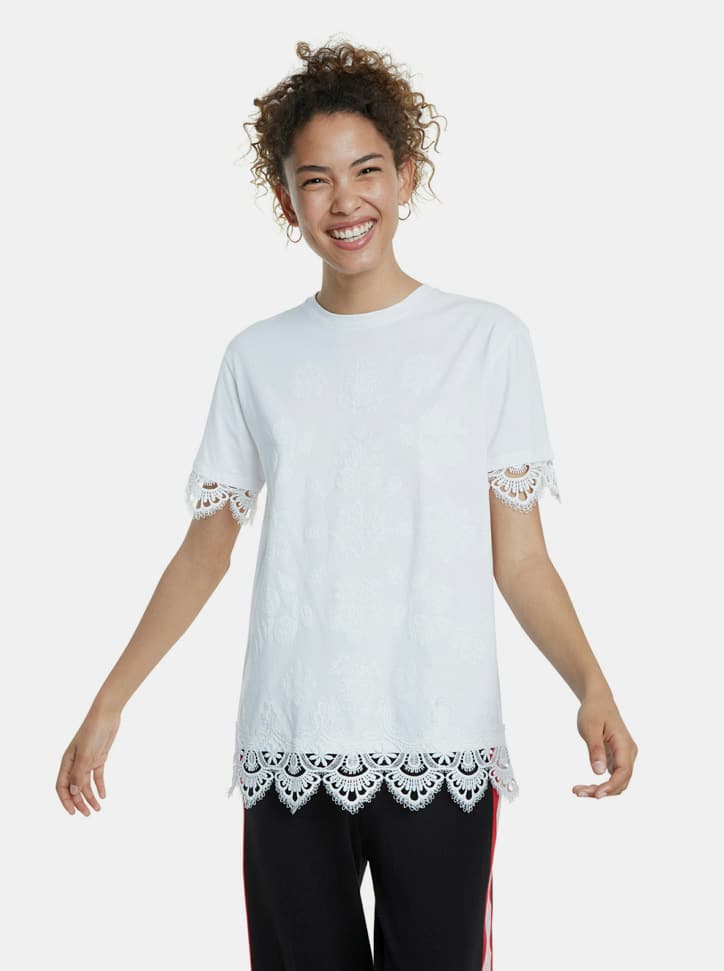 Desigual bílé tričko Lorita