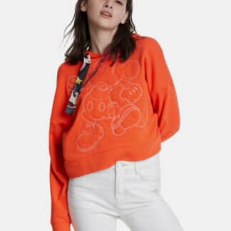 Desigual oranžová mikina Micky Mouse