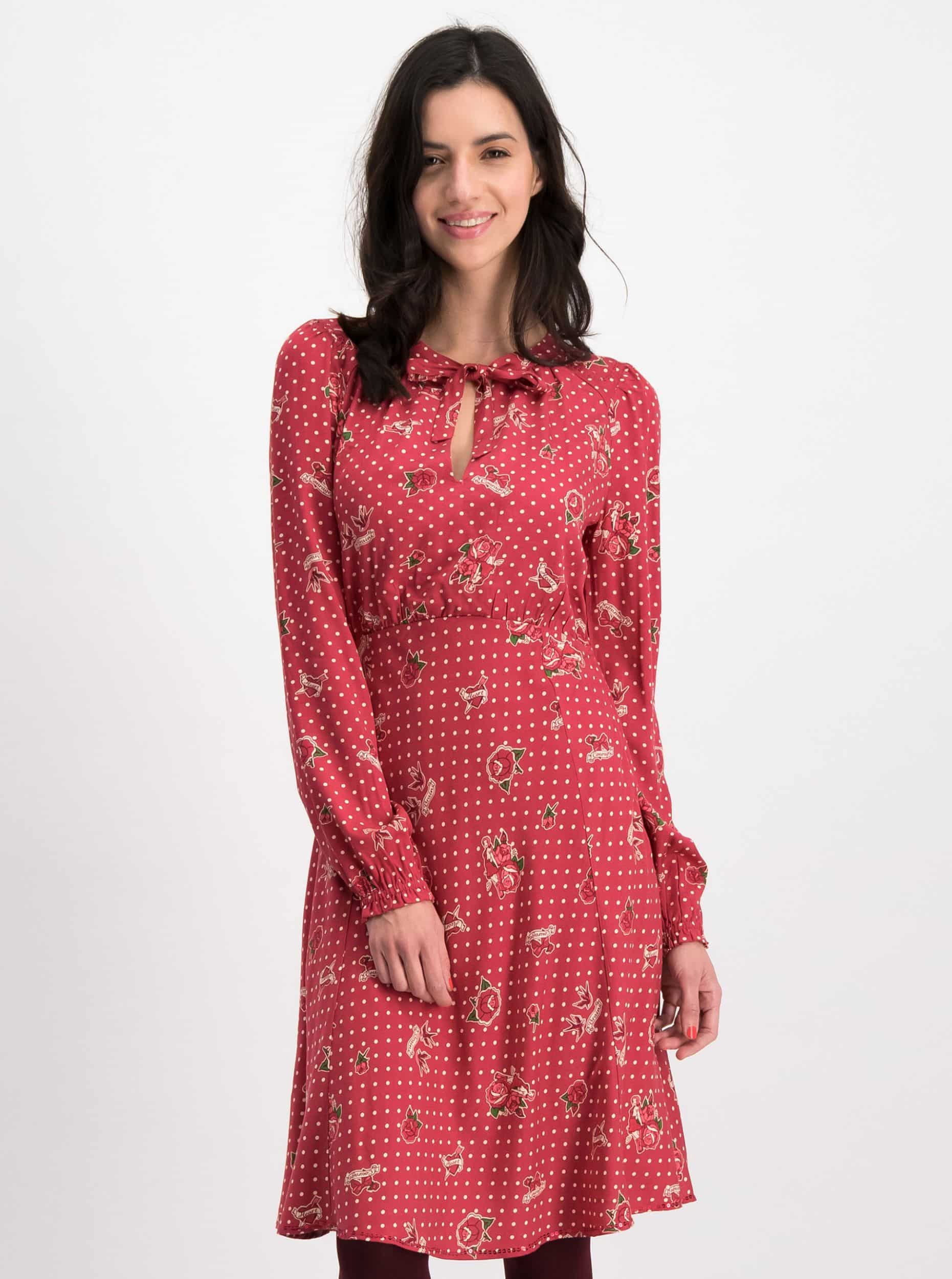 Blutsgeschwister červené šaty Greta